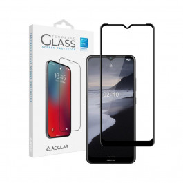ACCLAB Защитное стекло Full Glue для Nokia 2.4 Black (1283126510793)