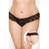 SoftLine Жіночі стринги - G-String 2432, Plus Size, black, XL / XXXL (55912432111) - зображення 1