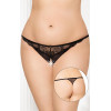 SoftLine G-String 2434 Plus Size Черные XL-XXXL (55912434111) - зображення 1