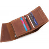 Grande Pelle Компактний гаманець з вінтажної шкіри теракотового кольору  67841 - зображення 5