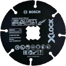 Bosch Круг отрезной по дереву для УШМ 115 мм X-LOCK BOSCH (2608619283)