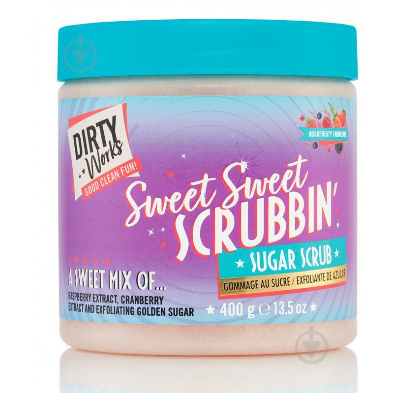 Dirty Works Сахарный скраб для тела DW Sweet Sweet Scrubbin Fruity 400 г (5060528320870) - зображення 1