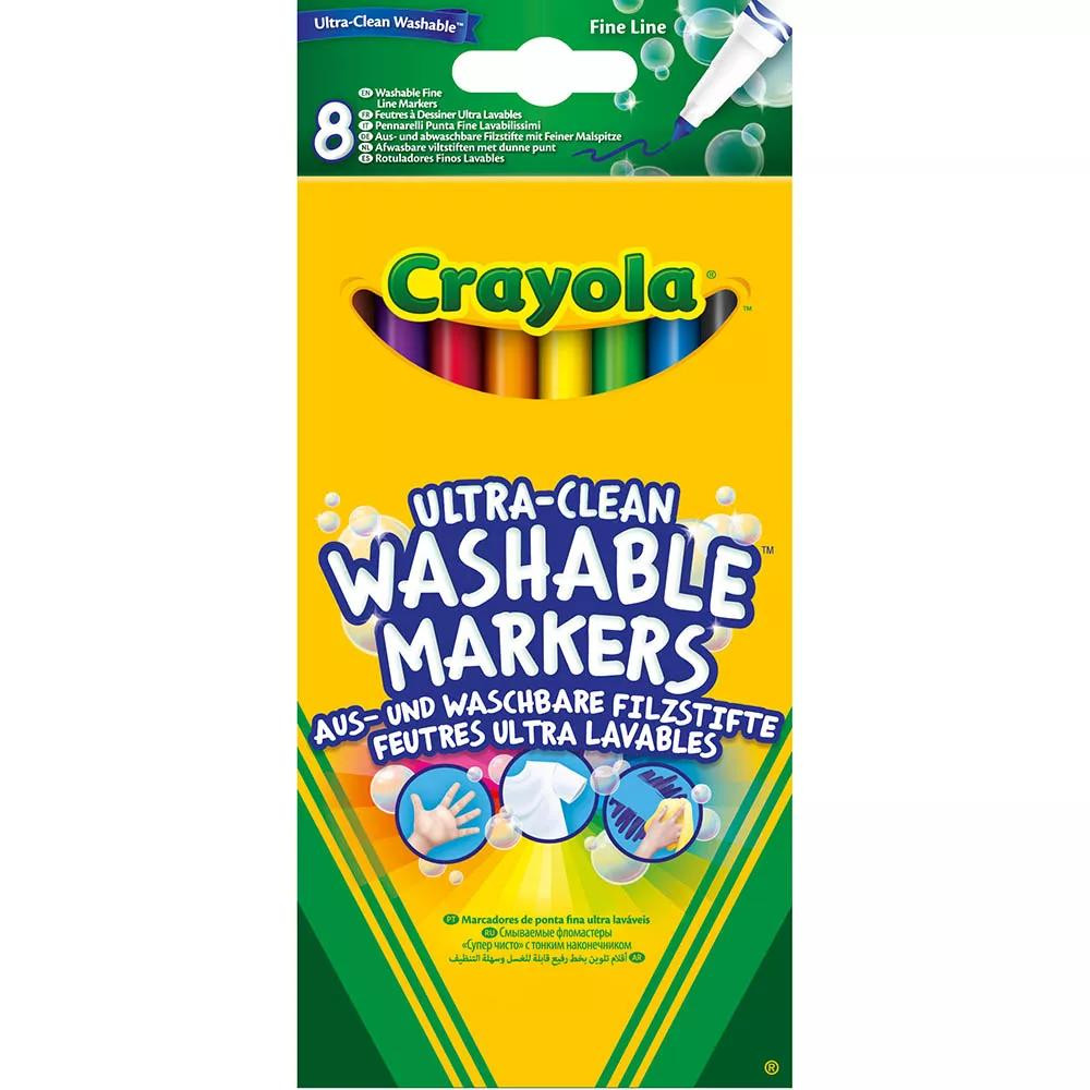 Crayola Набор фломастеров тонкая линия (ultra-clean washable), 8 шт  256351.012 - зображення 1