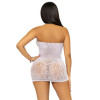 Leg Avenue Rhinestone halter mini dress OS White (SO7957) - зображення 2