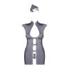 Obsessive Stewardess 3 pcs costume grey L/XL (SO7309) - зображення 5