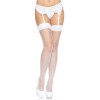 Leg Avenue Панчохи-сітка зі швом  Backseam Thigh Highs White, one size (SO7975) - зображення 3