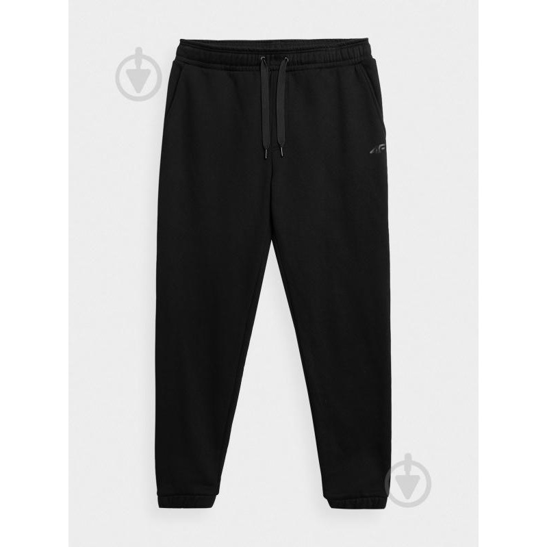 4F Спортивні штани на флісі  Trousers Cas M517 4FAW23TTROM517-20S S Чорні (5904698492572) - зображення 1