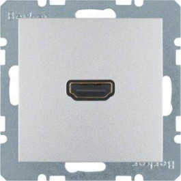 Berker Розетка HDMI, алюминий B.3/B.7 (3315421404)