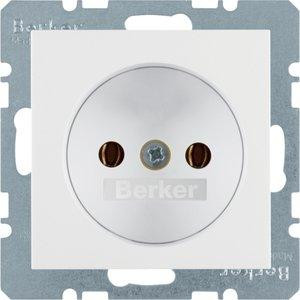 Berker Розетка без з/к, полярная белизна, 16А/250В серия S.1 (6167038989) - зображення 1