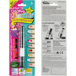 Malinos Лак-карандаш для ногтей детский Creative Nails на водной основе 2 цвета MA-303000