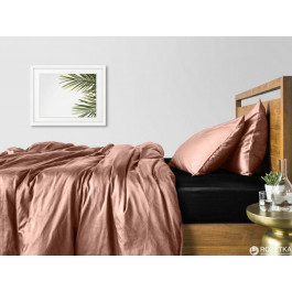 COSAS Комплект постельного белья Сатин Кофе ЧерныйП Семейный комплект (4822053014775)