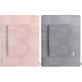 COSAS Набір рушників  Set Towel Sq-Grey-Rose 130x95 х 2 шт, 75x95 х 2 шт (4822052046784)