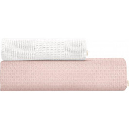 COSAS Набір рушників  Set Towel Squares White 95х130 см + Rose 75х130 см (4822052070895)