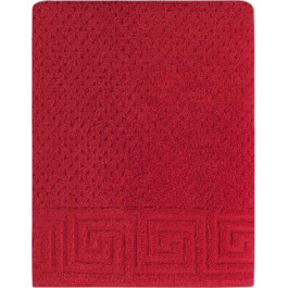 ARYA Махровое полотенце Жаккард Meander 100% Хлопок Красное 70X140 (8680943092397)
