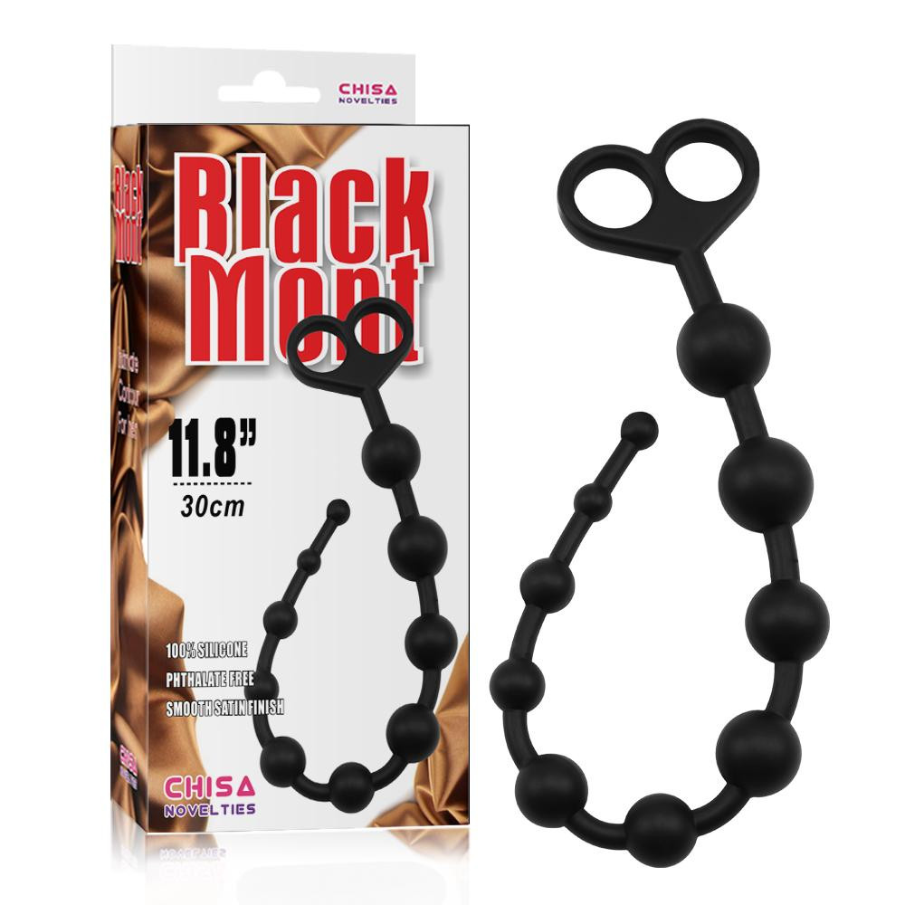 Chisa Novelties Анальная цепочка Black Mont Boyfriend Beads чёрная 30,8 см (6610CN00252) - зображення 1