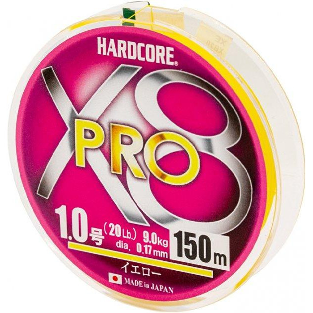 DUEL Hardcore X8 Pro Yellow / #1.0 / 0.17mm 150m 9.0kg (H3880) - зображення 1