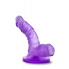 Blush Novelties Маленький дилдо фиолетовый NATURALLY YOURS 4INCH MINI COCK PURPLE (T330669) - зображення 4