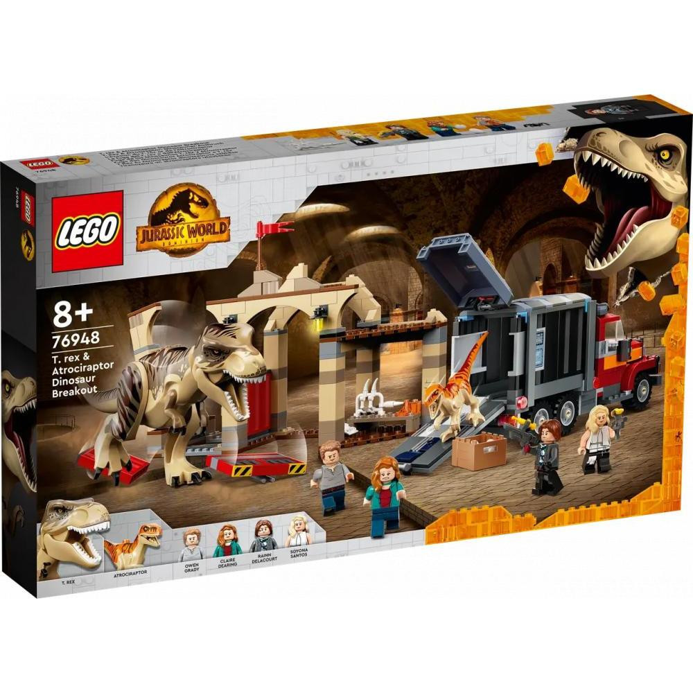 LEGO Втеча тиранозавра і атроцираптора (76948) - зображення 1