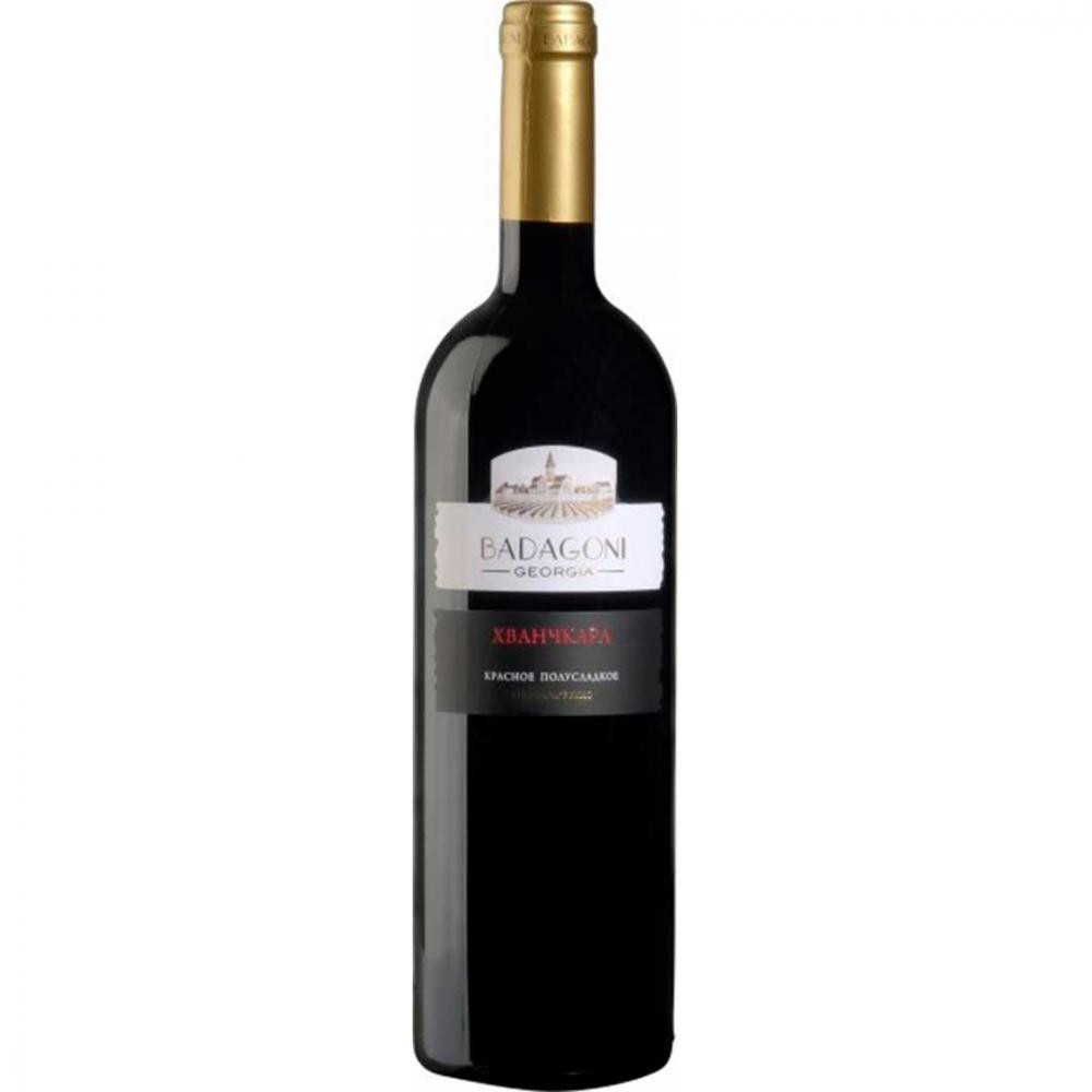 Badagoni Вино  Хванчкара красное полусладкое 0.75 л 12% (4860006040402) - зображення 1