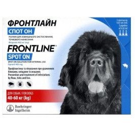 Frontline Краплі  Frontline Spot On від бліх та кліщів для собак вагою 40-60 кг 3 шт (2000981201692)