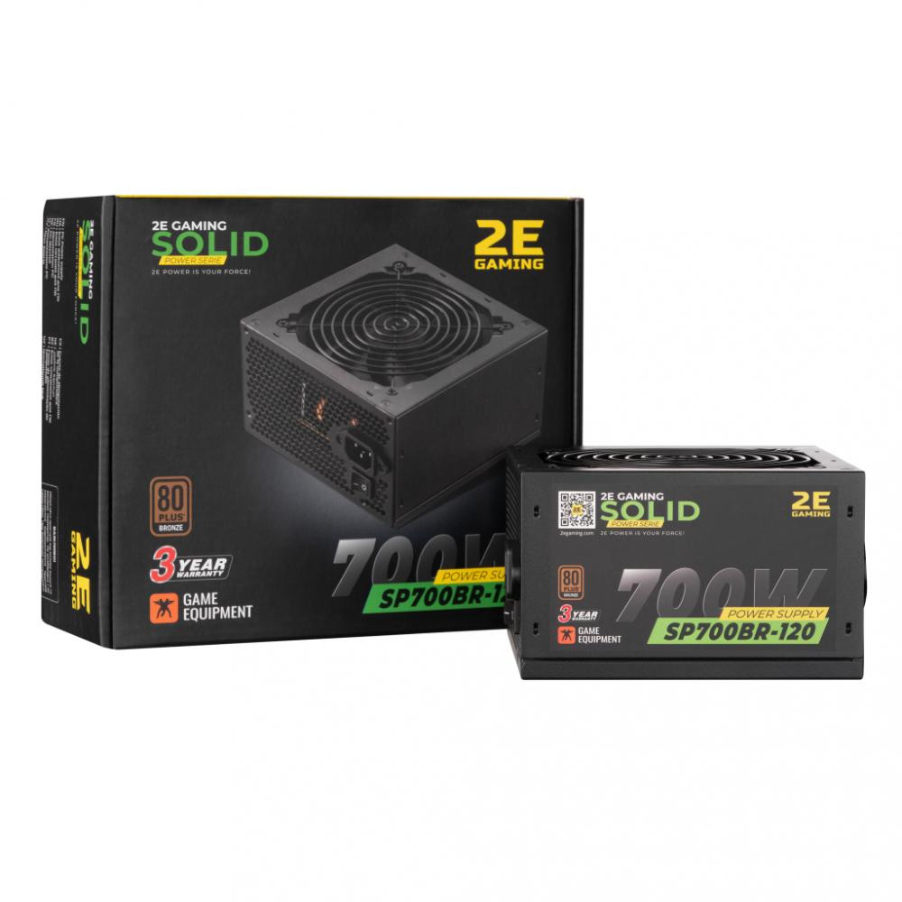 2E Gaming Power Supply SOLID 700W (2E-SP700BR-120) - зображення 1
