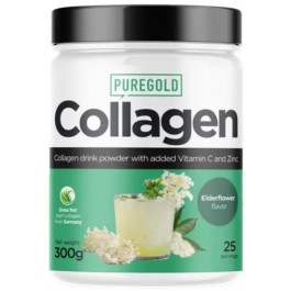 Pure Gold Protein Collagen 300 g / 25 servings / Eldelflower