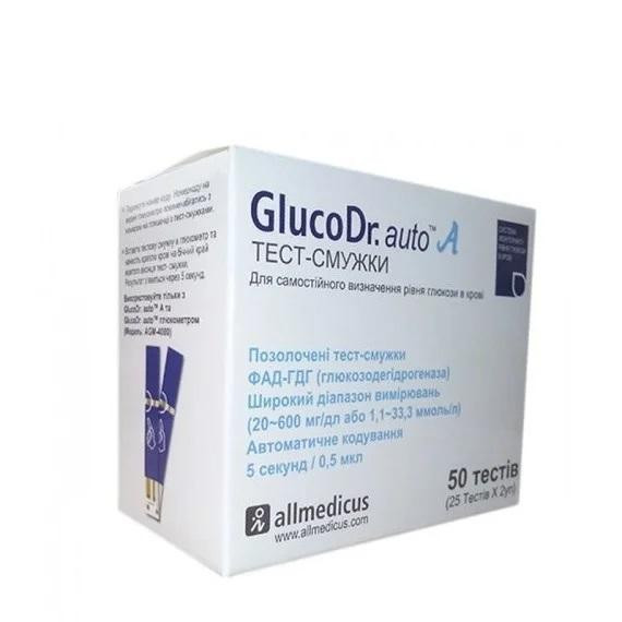 All Medicus GlucoDr.auto №50 тест-полоски - зображення 1