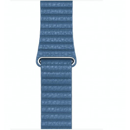 Apple Ремешок кожаный Watch 44mm/42mm Leather Loop Cape Cod Blue Large (MTHA2)