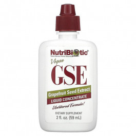 NutriBiotic , веганский экстракт семян грейпфрута GSE, жидкий концентрат, 59 мл (NBC-01000)