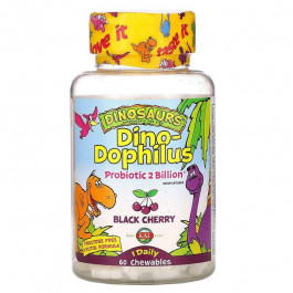 KAL Пробиотики Дино-дофилус для детей, Dino-Dophilus, , 60 шт (CAL-50200)