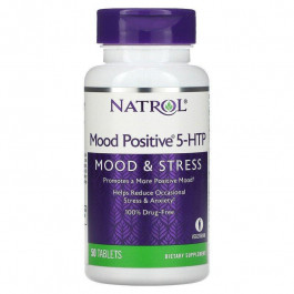 Natrol 5-гидрокситриптофан (Mood Positive 5-НТР), , 50 таблеток (NTL-05233)