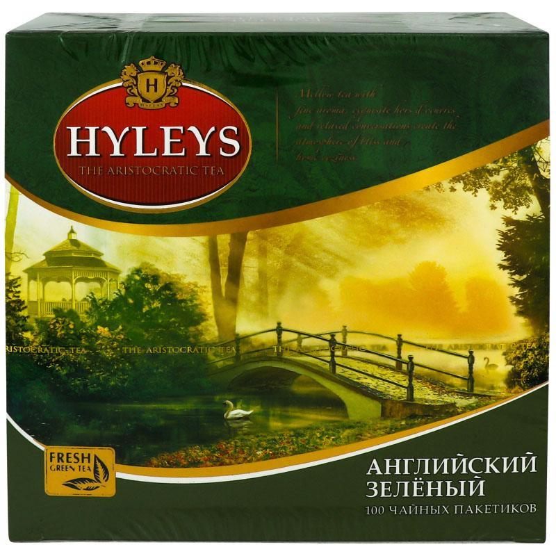 Hyleys Чай зеленый, 100 пакетиков (4791045006572) - зображення 1