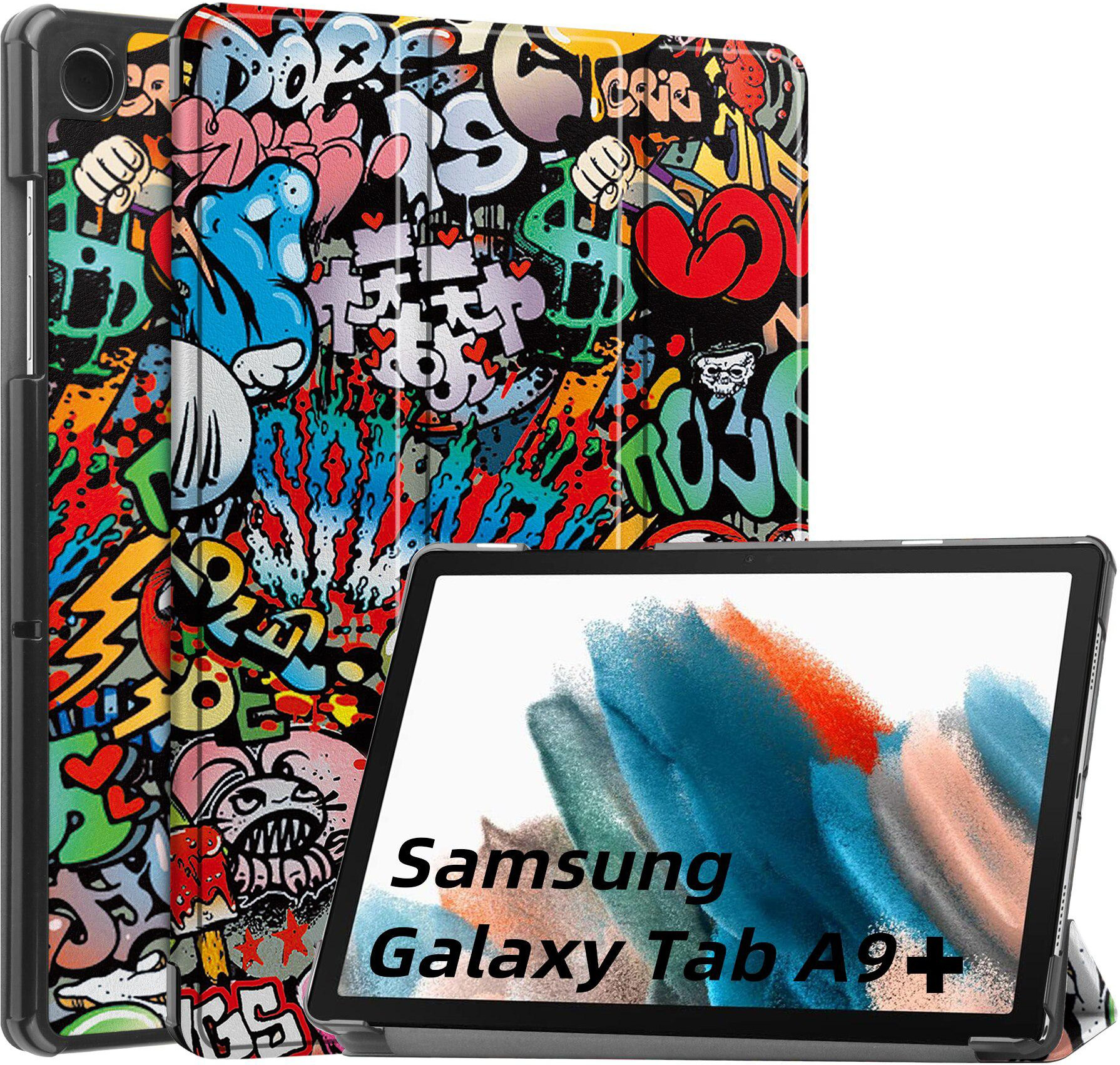 BeCover Чохол-книжка Smart Case для Samsung Galaxy Tab A9 Plus SM-X210/SM-X215 Graffiti (710314) - зображення 1