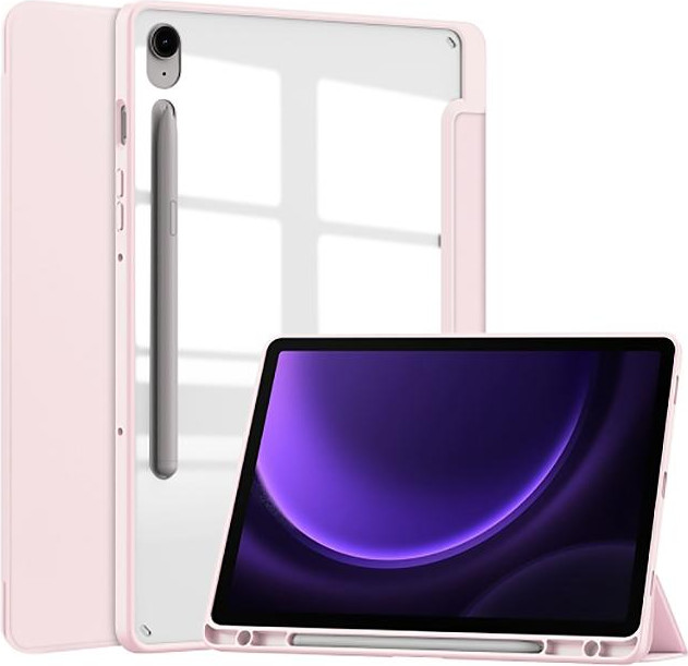 BeCover Чохол-книжка Soft Edge з кріпленням для Samsung Galaxy Tab S9/S9 FE 11.0" Pink (710442) - зображення 1