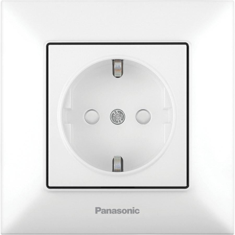 Panasonic Arkedia Slim 2P+E with Safety Shutter Complete White (WNTC02122WH-UA) - зображення 1