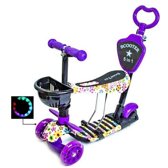 Scale Sports Scooter 5в1 Flowers - зображення 1