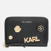 Karl Lagerfeld Жіночий гаманець  K/SEVEN SP ZIP MD WLT PINS чорний (226W3232-999) - зображення 1