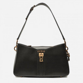   GUESS Жіноча сумка багет  GINEVRA ELITE SHOULDER BAG чорна (HWVZ8734180-BLA)