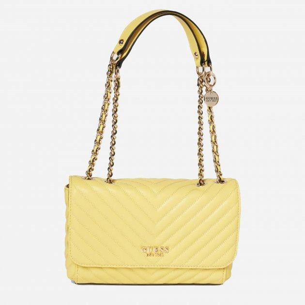 GUESS Жіноча сумка через плече  KEILLAH CONVERTIBLE XBODY FLAP жовта (HWQG8690210-YEL) - зображення 1