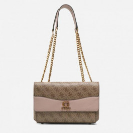 GUESS Жіноча сумка через плече  NELL LOGO CNVRTBLE XBODY FLAP світло-коричнева (HWSB8735210-LLR)