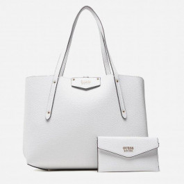 GUESS Жіноча сумка шоппер  ECO BRENTON GIRLFRIEND SATCHEL біла (HWEVG839009-ALM)
