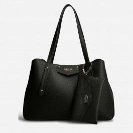 GUESS Жіноча сумка шоппер  ECO BRENTON GIRLFRIEND SATCHEL чорна (HWEVG839009-BLA)