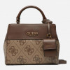 GUESS Сумка жіноча  BERTA SML DBL CMPRTMNT SATCHEL LGW коричнева (HWBB8688050-LGW) - зображення 1