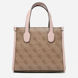 GUESS Жіноча сумка тоут  SILVANA 2 CMPRTMNT MINI TOTE світло-коричнева (HWSN8665770-LLR)