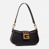 GUESS Женская сумка  Bling Top Zip Shoulder Bag HWVB7984180-BLA Черная (8000702444213) - зображення 1