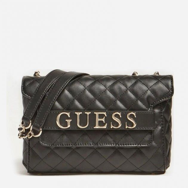 GUESS Женская сумка  Illy Convertibe Crossbody Flap HWVG7970210-BLA Черная (800070165536) - зображення 1