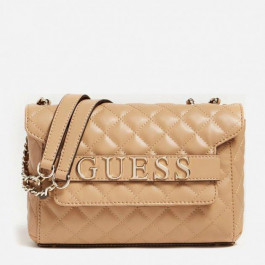   GUESS Женская сумка  Illy Convertibe Crossbody Flap HWVG7970210-BEI Темно-бежевая (800070165535)