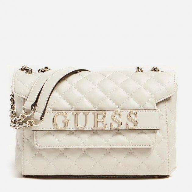 GUESS Женская сумка  Illy Convertibe Crossbody Flap HWVG7970210-GRY Светло-серая (800070165537) - зображення 1