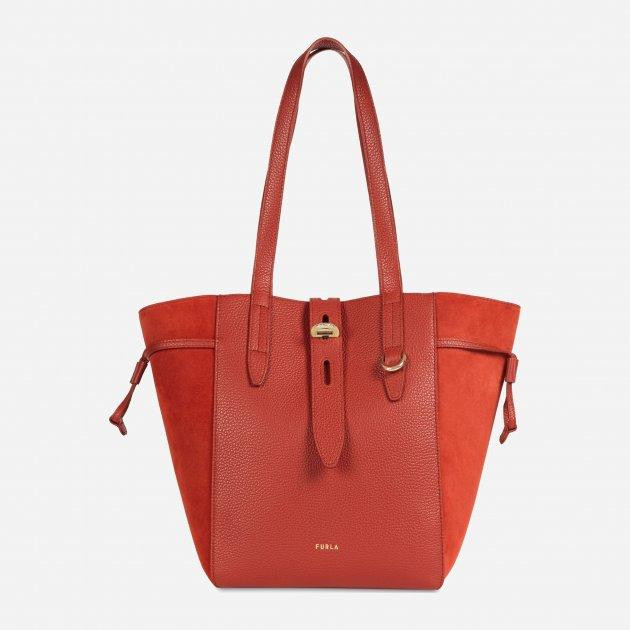 FURLA Женская кожаная сумка  Net M Tote BZT0FUA Красная (800070123990) - зображення 1