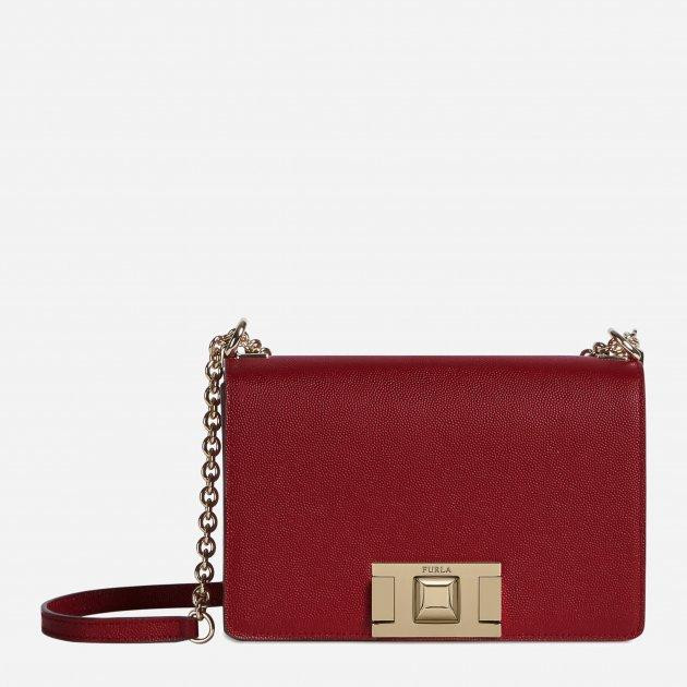 FURLA Женская кожаная сумка  Mimi' S Crossbody BVD6NMB Вишневая (800070153099) - зображення 1